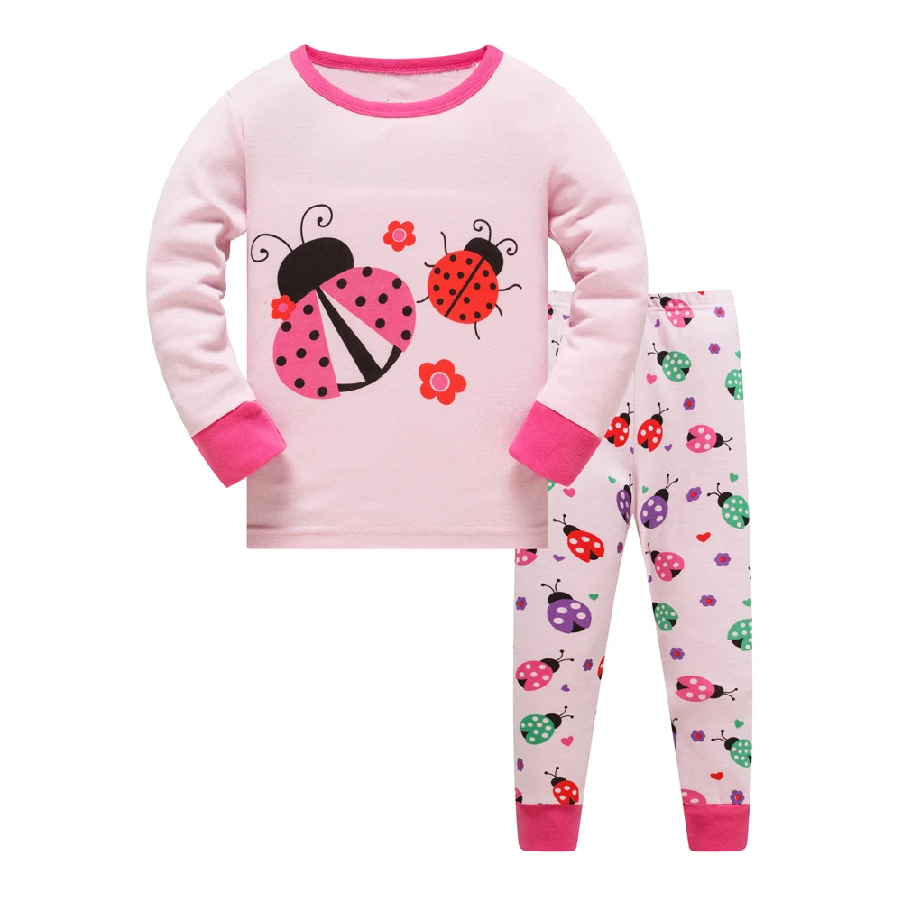 

New Arrival Suits Baby Girls Super Pajamas Children Pijamas Kids Printed Sleepwears Pyjamas Cartoon Clothing Sets