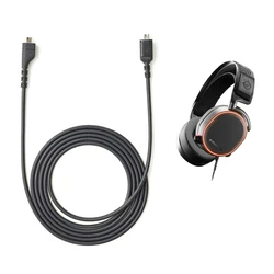 Kabel karty dźwiękowej dla Steelseries Arctis 3 5 7 Pro kabel słuchawkowy gamingowy zestaw słuchawkowy kabel Adapter przewodu Audio