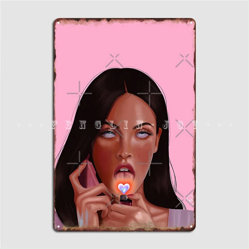 Jennifer’S Body Hearts Metal Sign Club Party Pub Garage Create Painting Décor Tin Sign Poster