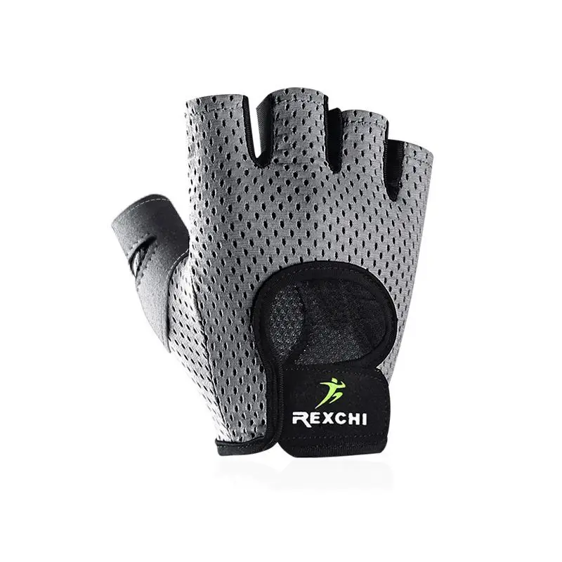 1 Pair Gym Fitness Half Finger Gloves Breathable Mesh Power Weight Lifting Women Men Workout Bodybuilding Hand Protector