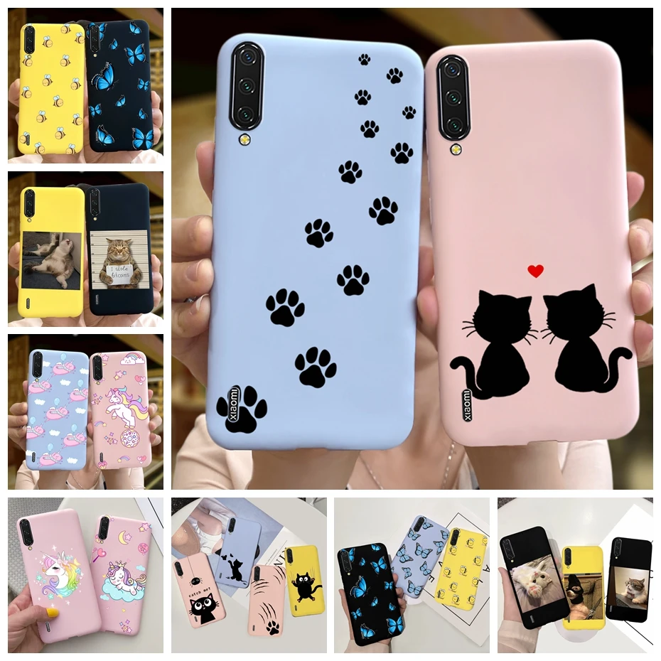 Cute Animal Cartoon Case For Xiaomi Mi A3 MiA3 Lite Phone Cases Silicon Soft Cover For Xiaomi Mi CC9 CC9E Fund Mi A3 A 3 Coque