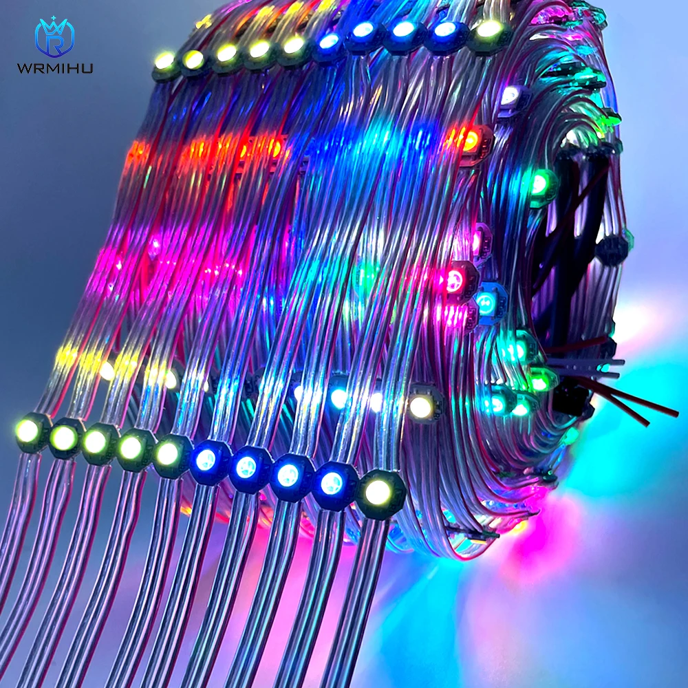 50/lot DC5V Pre-Soldered WS2812B SMD5050 RGB Built-in WS2811 IC Individually Addressable LED Heatsink Module String