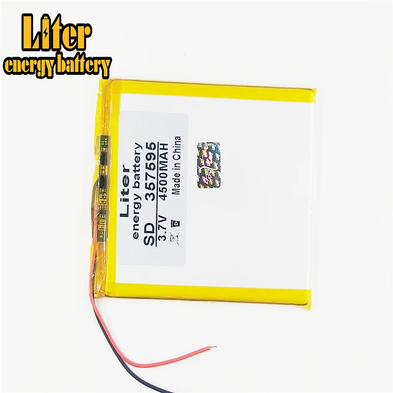 357595 3.7V 4500mah Lithium Tablet polymer battery with Protection Board For PDA Tablet PCs Digital Products Fr