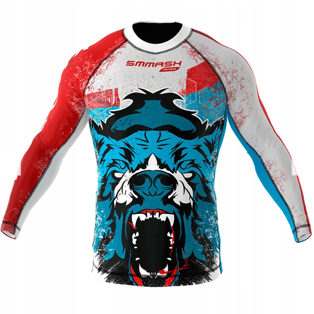 Kompresja wysokiej jakości koszulka do biegania męska koszulka z długim rękawem kulturystyka sportowa koszulka siłownia t-shirty mężczyźni Fitness
