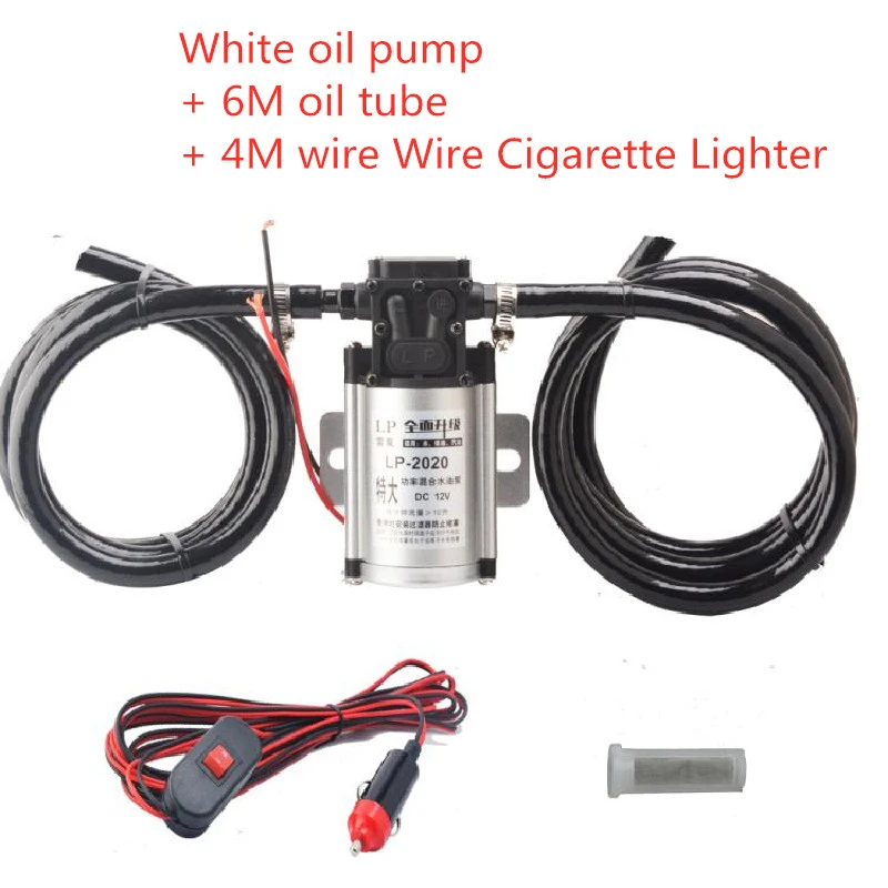 Automobile Truck 12v24v Oil Pump Tank Oil Pump Since Suction Motor-driven Oil Pump Gasoline Diesel Oil Water Pump