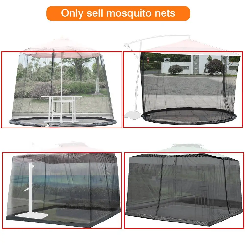 Outdoor Mosquito Net Patio Umbrella Cover Netting Screen UV Resistant Netting For Outdoor Yard Camping Picnic Net Cover