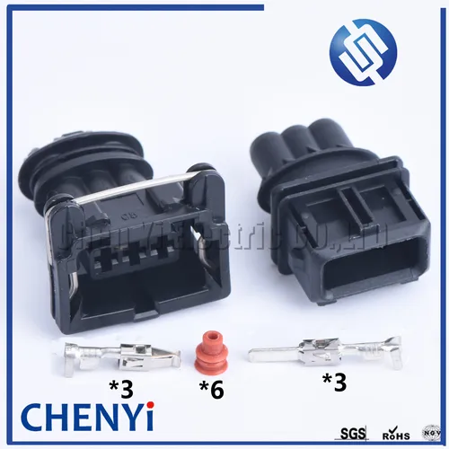 Inyector de combustible EFI impermeable, conector automático EV1, 3 pines, 282191-1, 282729-1, enchufe del Sensor de temporizador de potencia del coche 1-962581-1