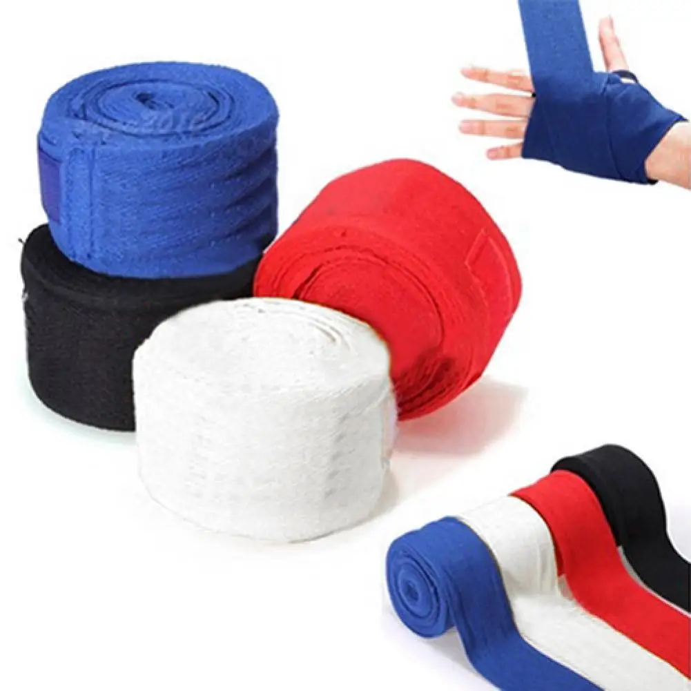 1 Pair 2.5m Boxing Handwraps Bandage Punching Hand Wrap Exercise Training Gloves