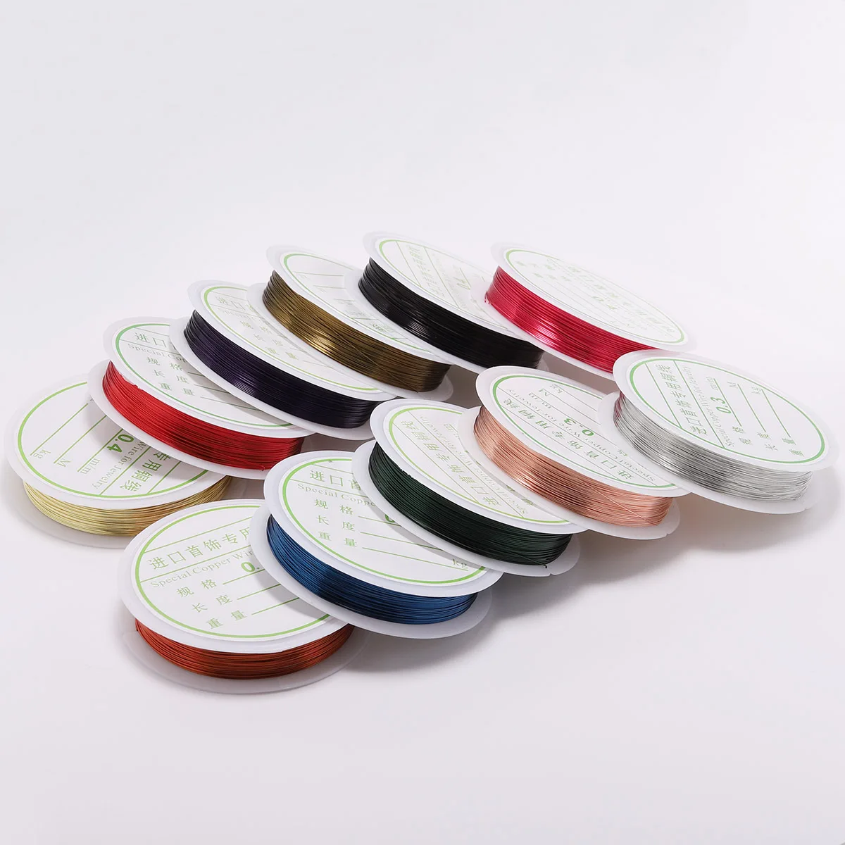 1Roll Gold Blue Green Sturdy Alloy Copper Wire Beading Cord String Findings DIY Beading Wire For Jewelry Makings Supplies