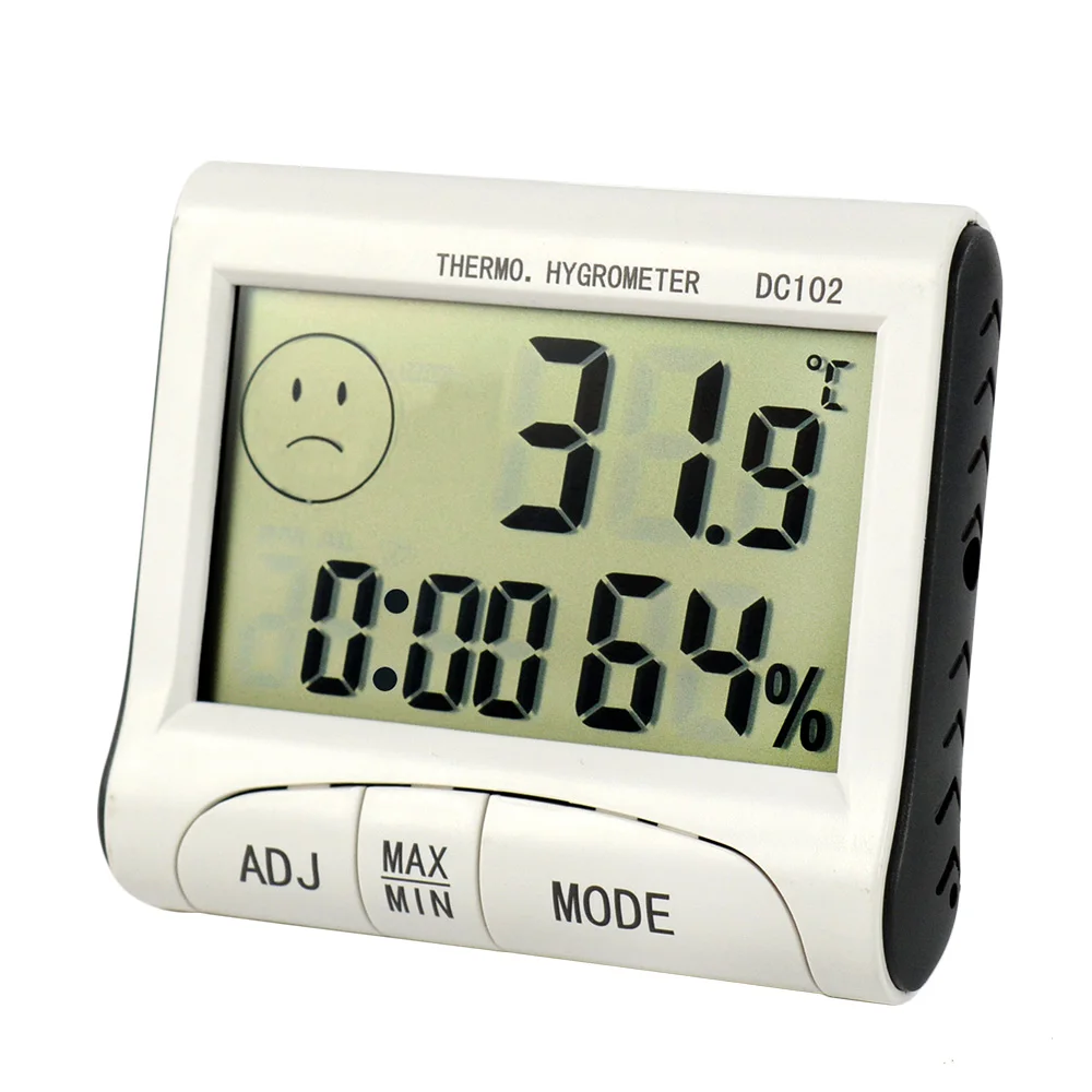 Display LCD per ambienti interni misuratore elettronico di umidità della temperatura termometro digitale igrometro stazione meteorologica sveglia