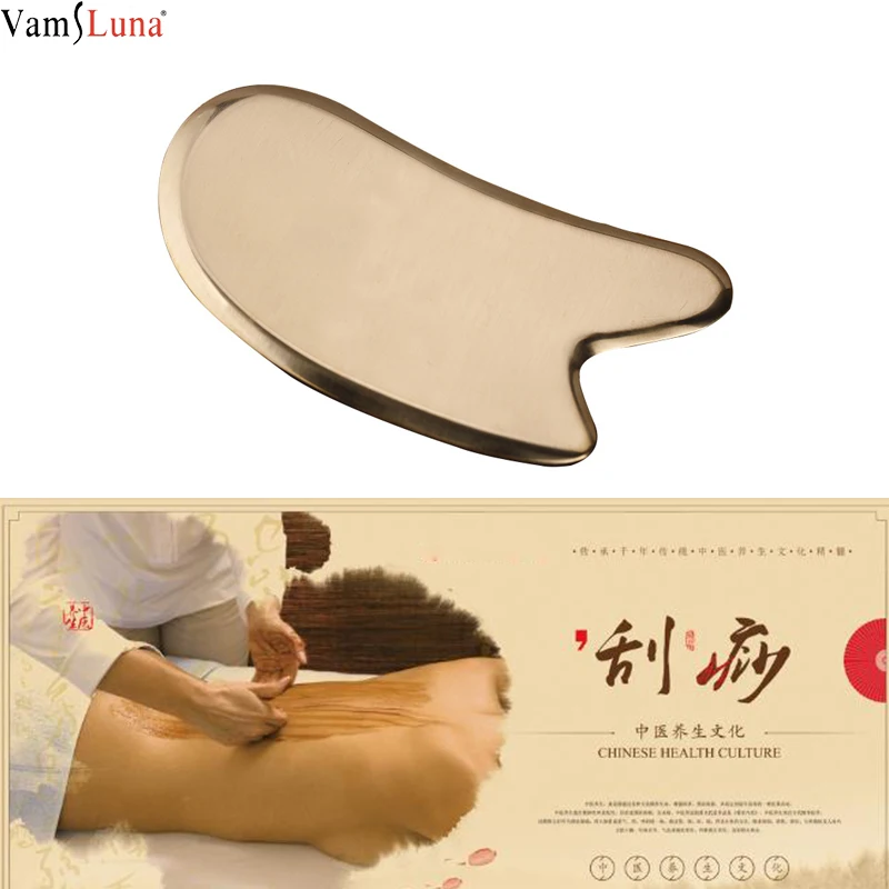 

Pure Copper Brass Gua Sha Board Body Massage Tool Guasha Board For Acupuncture Scraping Massager Tools SPA Acupuncture Scraper