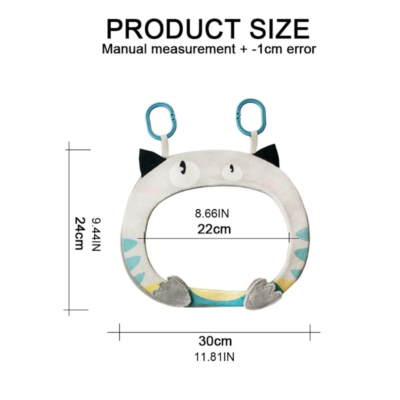 Durable Baby In-anblick Auto Spiegel Weichen Cartoon-Muster Baby Spielen Crash Getestet Unterhaltsam Spaß Geschenke für Kleinkind Junge mädchen