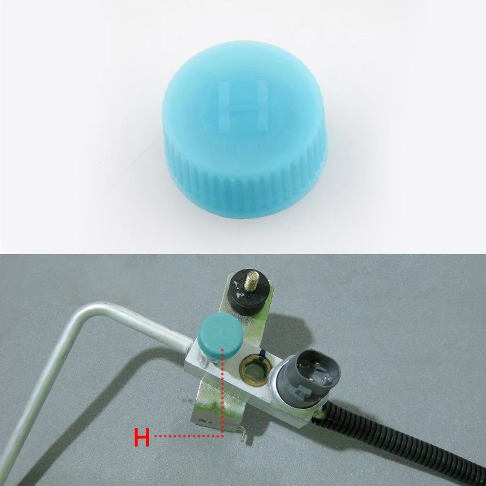 2pcs Blue Plastic R134a R12 High and Low Pressure AC A/C System Valve Caps Air Conditioning Service Replacement Car Accessories