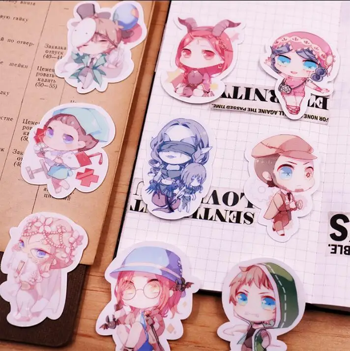 19pcs Identity V Naib Subedar Michiko Stickers Crafts Scrapbooking Stickers Book Student Label Decorative Sticker Stationery