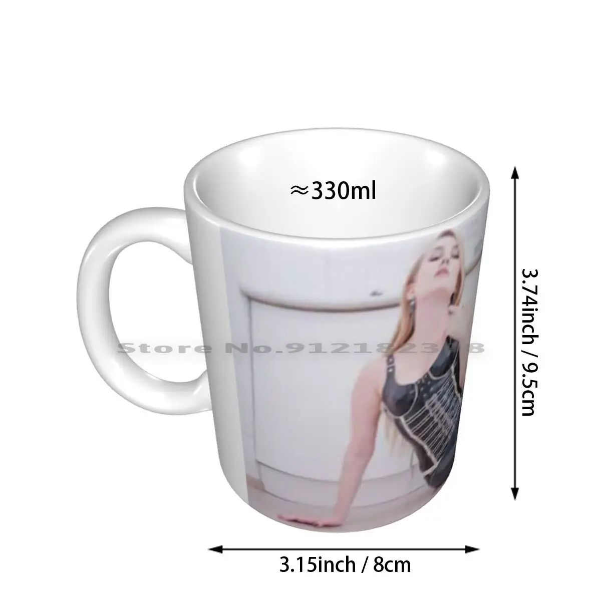 Latex Woman Design Ceramic Mugs Coffee Cups Milk Tea Mug Femdom Dominatrix Mistress Chastity Slave Pain Dominatix Latex Leather