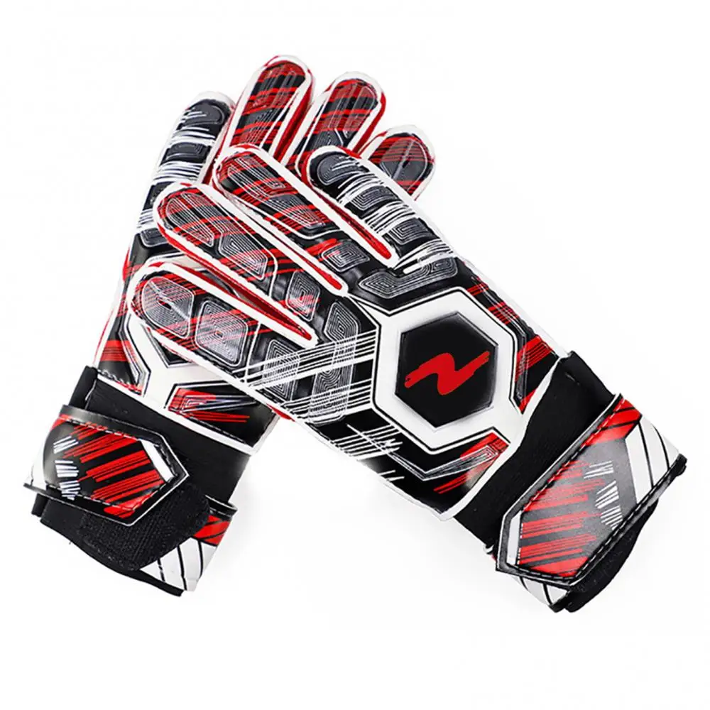 30% Hot Sale Adult Kids Football Soccer Goalkeeper Goalie Full Finger Hand Gloves for Football Soccer Goalkeeper