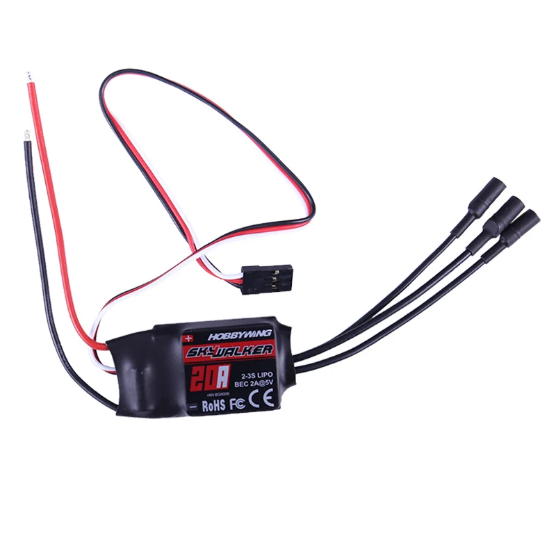 Hobbywing Skywalker 40A 50A 60A 80A 15A 20A 30A ESC Speed Controller With UBEC For RC Airplanes Helicopter