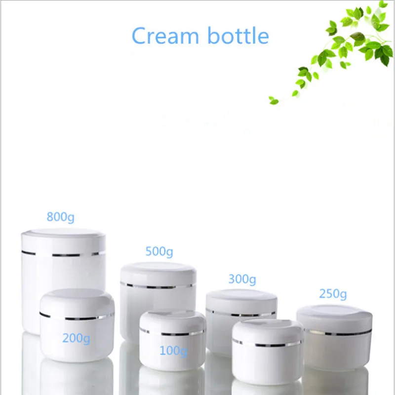 

200g 250g 300g 500g 800g Refillable Bottles Travel Face Cream Lotion Jars for Cosmetic Container Plastic Empty Makeup Jar Pot