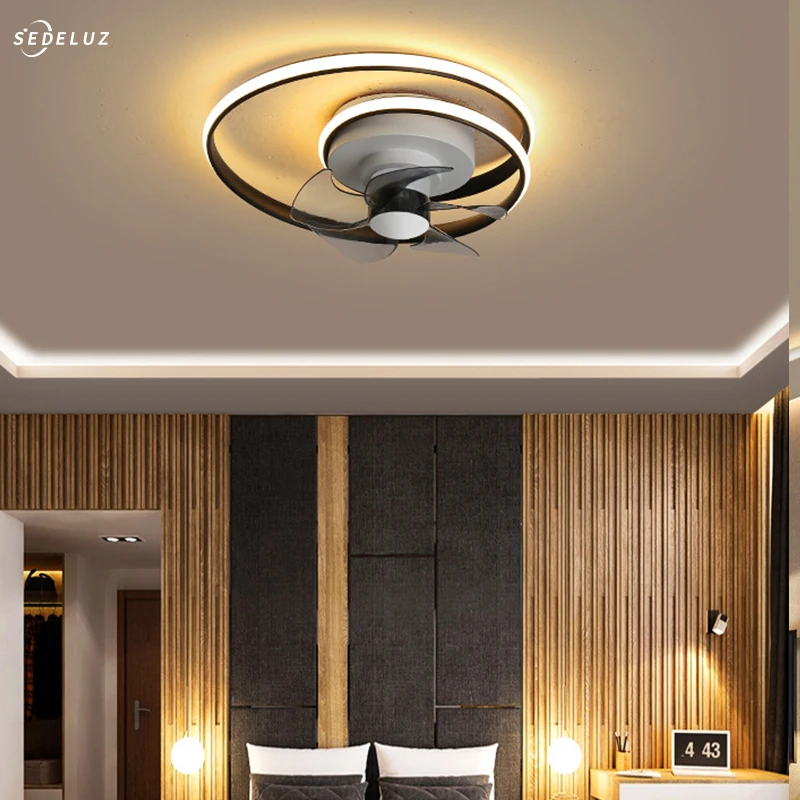 Modern Remote Control Ceiling Fan Light Bedroom Dining Room Living Room Light Minimalist Ceiling Fan Light