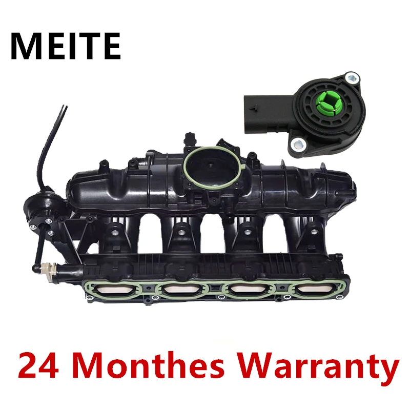 06J198211D Engine Intake Manifold With Sensor Set For VW Passat CC Passat B6 For Audi A3 S3 TT For Skoda Octavia 1.8L 07L907386A