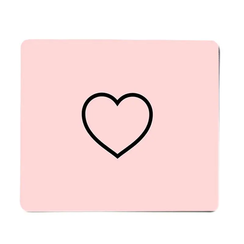 FHNBLJ Hohe Qualität Rosa Herz Liebe Gummi Maus Durable Desktop Mousepad Top Verkauf Großhandel Gaming Pad maus