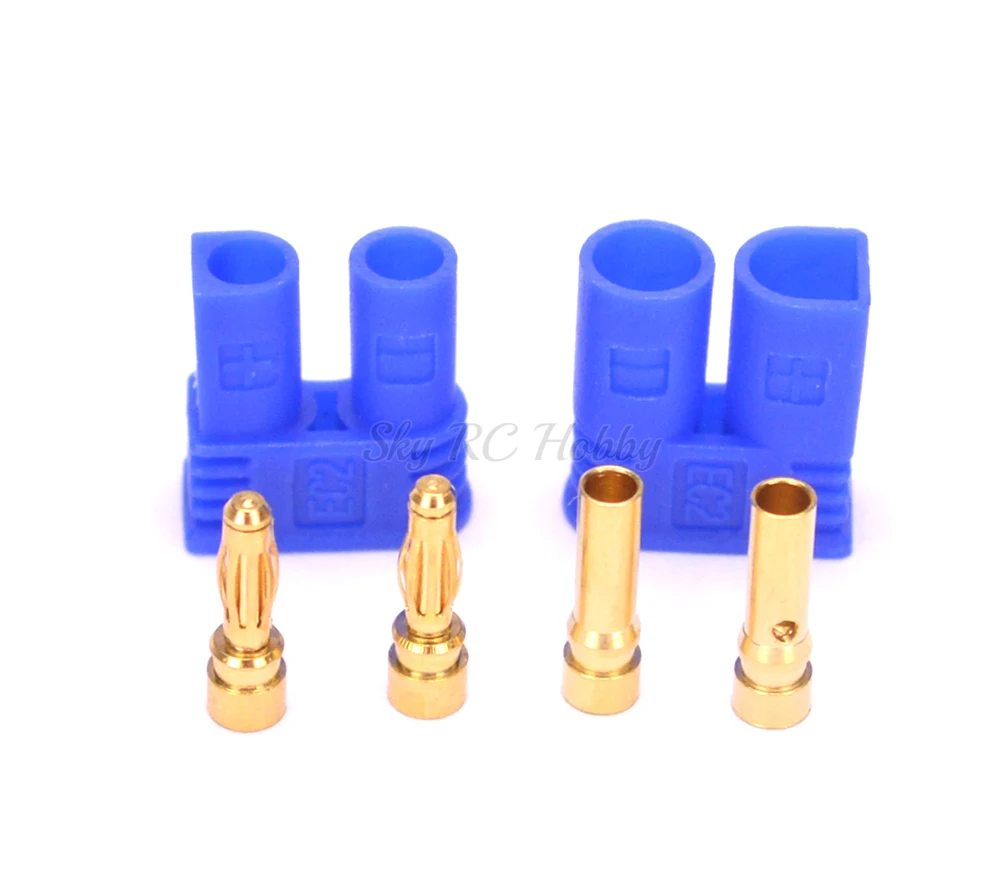 EC2 EC3 EC5 Male Female Type Battery Connector Golden Battery Connector Banana Bullet Plug For RC Lipo Battery Parts