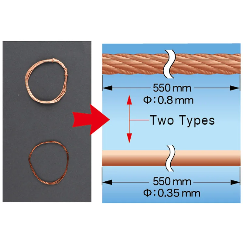 Trumpeter Master Tools 55cm Brass Wires Cable Set Model Building Tool(Include two types,as picture shown) #06628