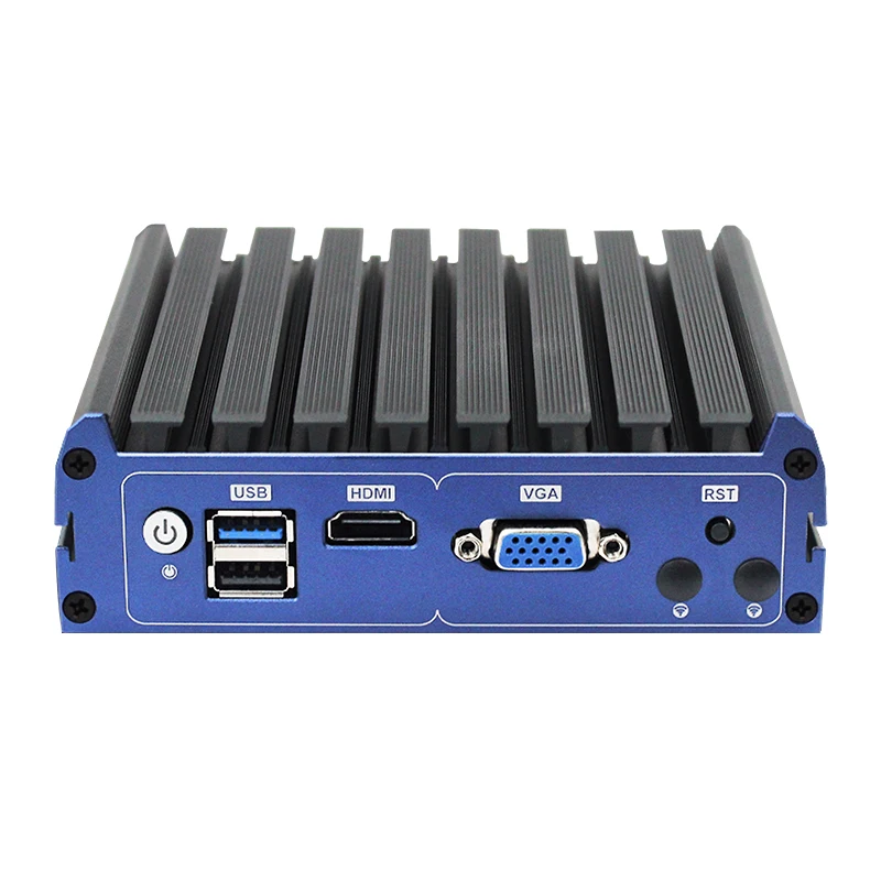 BKHD Quạt Không Cánh Mềm Router G48 J4125 Mini PC Quad Core 4x Intel I225 2.5G LAN HDMI VGA PfSense Tường Lửa thiết Bị ESXI AES-NI