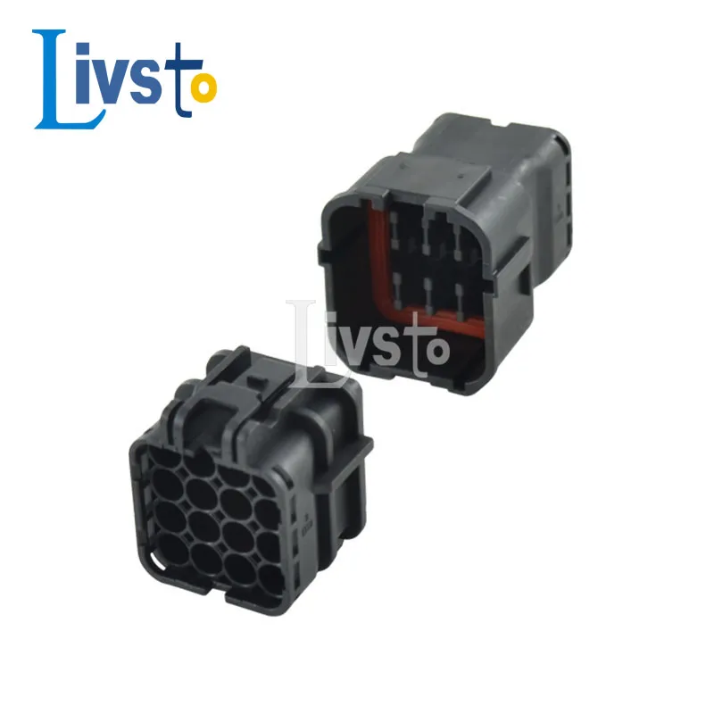 5/20 Set 16 Pin Way Black Waterproof Male Female Auto Connector KET SWP Series 7123-7564-40 7222-7564-40