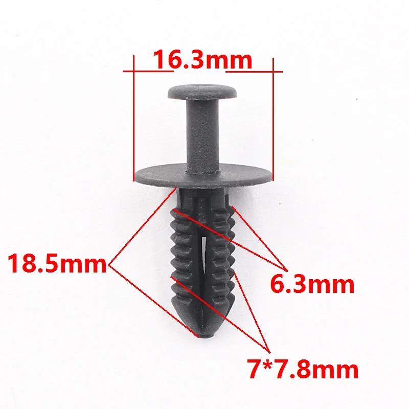 KA LI LI Fender Liner Plastic Push Type Retainer Rivet For BMW Trim Panel Fastener Clip 124-990-04-92 For Mercedes Benz