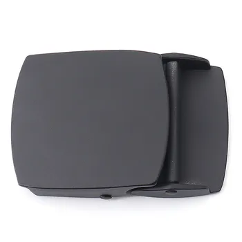 3.8cm 캔버스 코튼 벨트 용 Metel 버클 블랙 간결한 레저 청바지 Cinto 액세서리 스트랩 없음 남여 야외 합금 아연