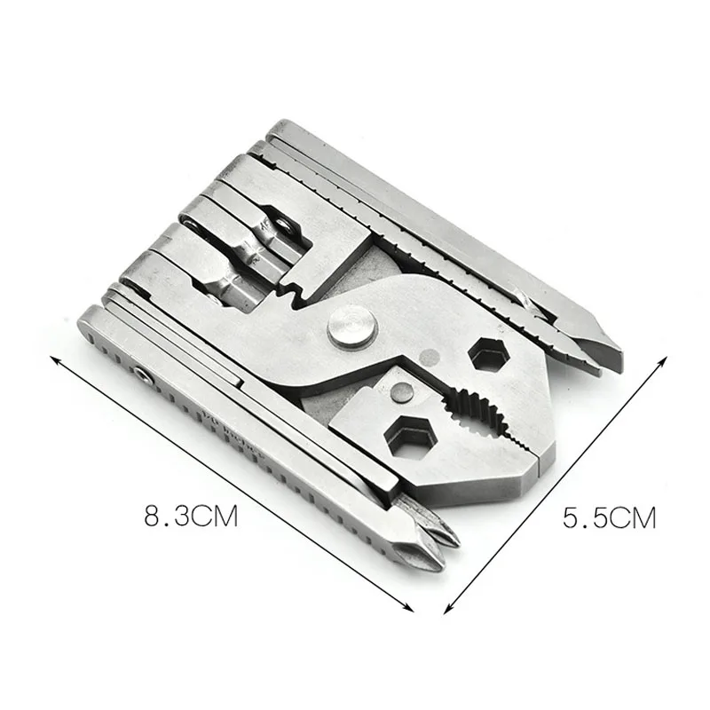 คู่มือชุดเครื่องมือสแตนเลสสตีลมัลติฟังก์ชั่เครื่องมือ Multi-Function พับ Plier เครื่องมือ25 In One