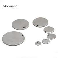 6-25mm Round Stainless Steel Flat Blank Stamping Tag Pendant Mini Discs for Bracelet Earring Necklace Charm Jewelry Making