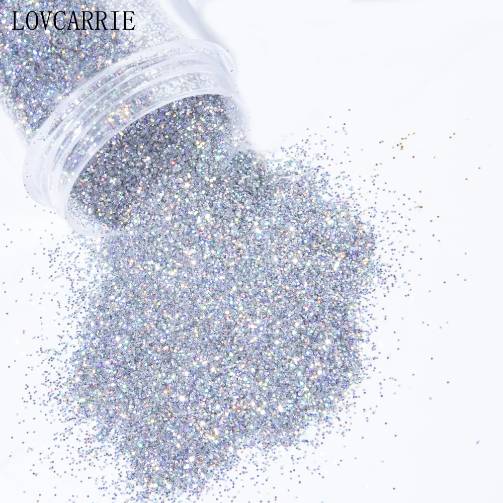 

1 Box Holographic Nail Art Glitter for Nails Sequins Gold Silver Mirror Bling Chunky Glitter Powder Manicure Nail Decorations