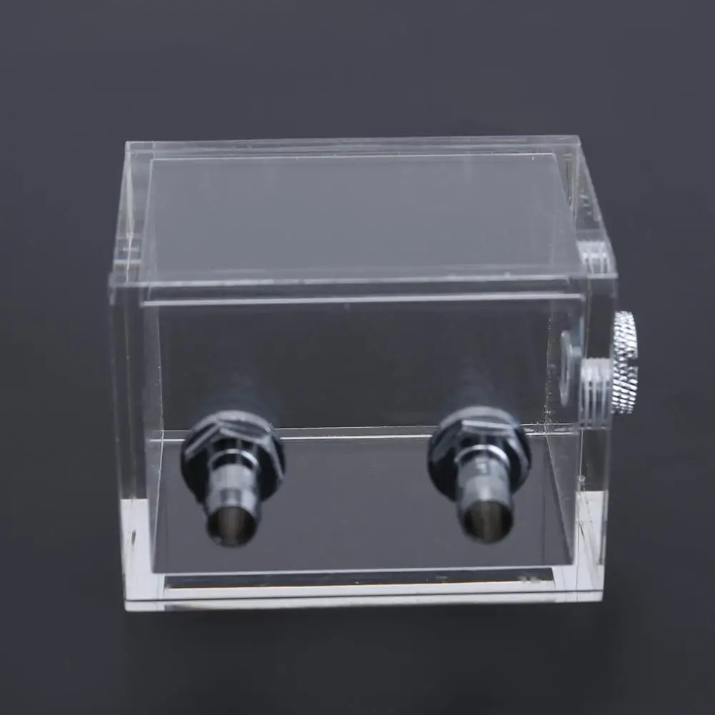 200ML Water Tank G1/4 2 thread for PC Water Cooling System with 2pcs Tube Connecters 1pc Block for PC Cooling Fan