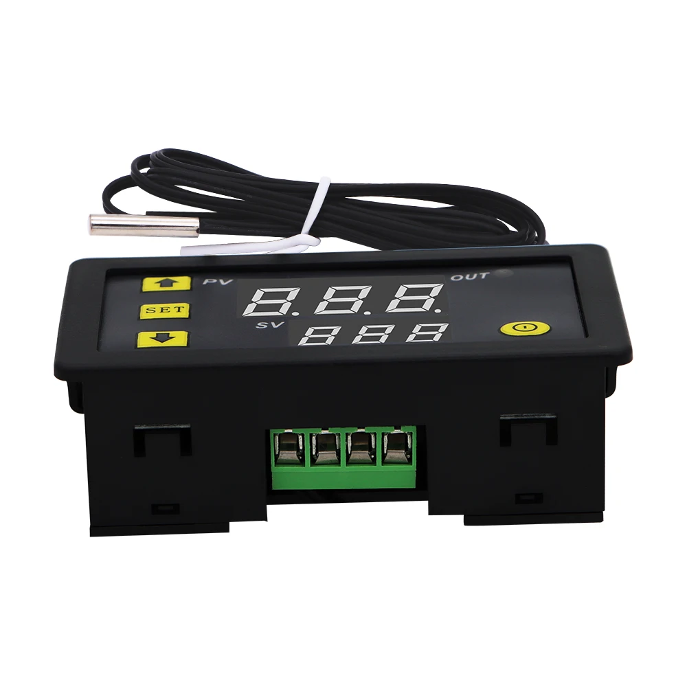 W3230 12V 24V AC110-220V Digital Temperature Control LED Display Waterproof Thermostat With Heat/Cooling Control Instrument