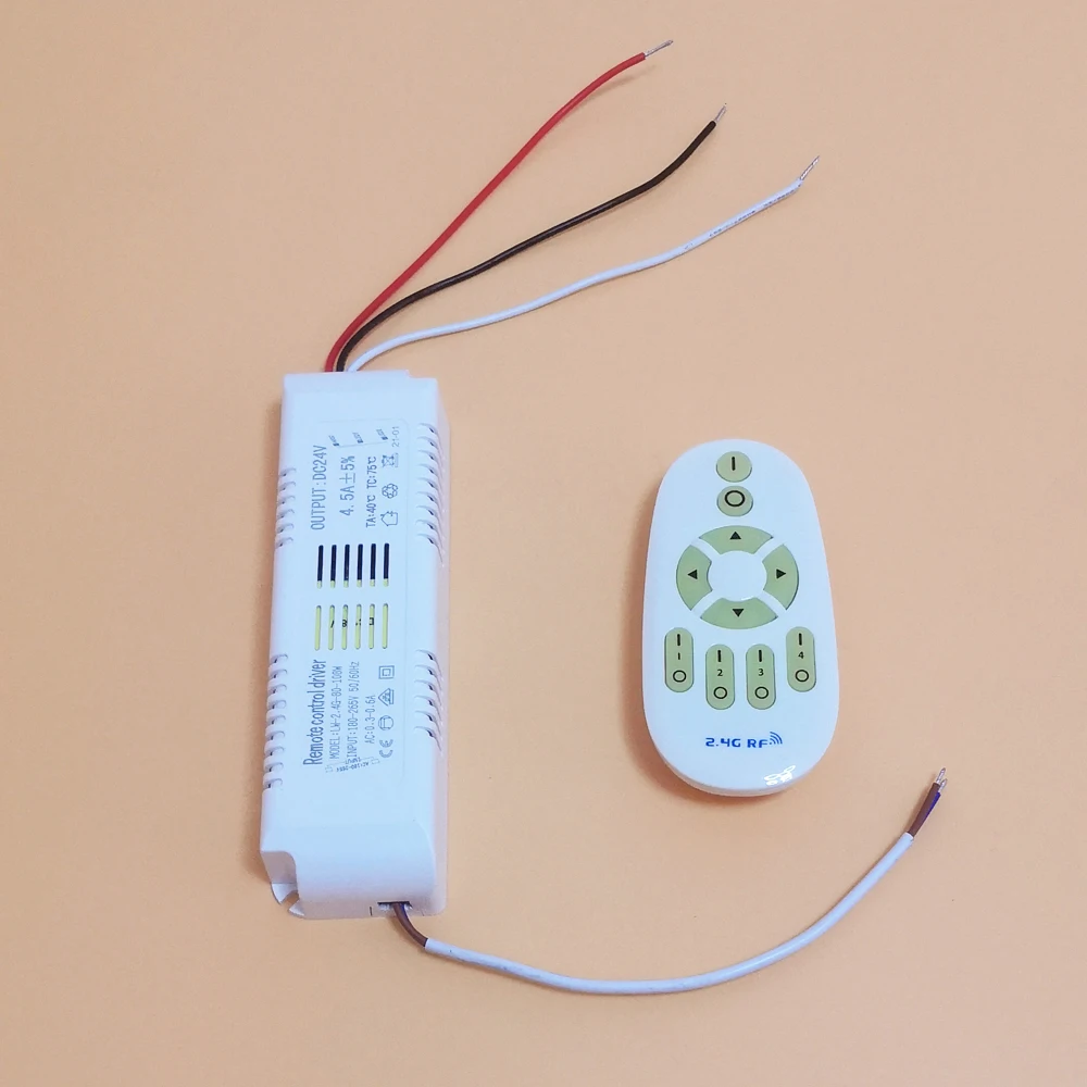 24V Remote control driver 2.4G power supply be used for 24V dual colors LED strip dimming&color changing Input 220V output 24V