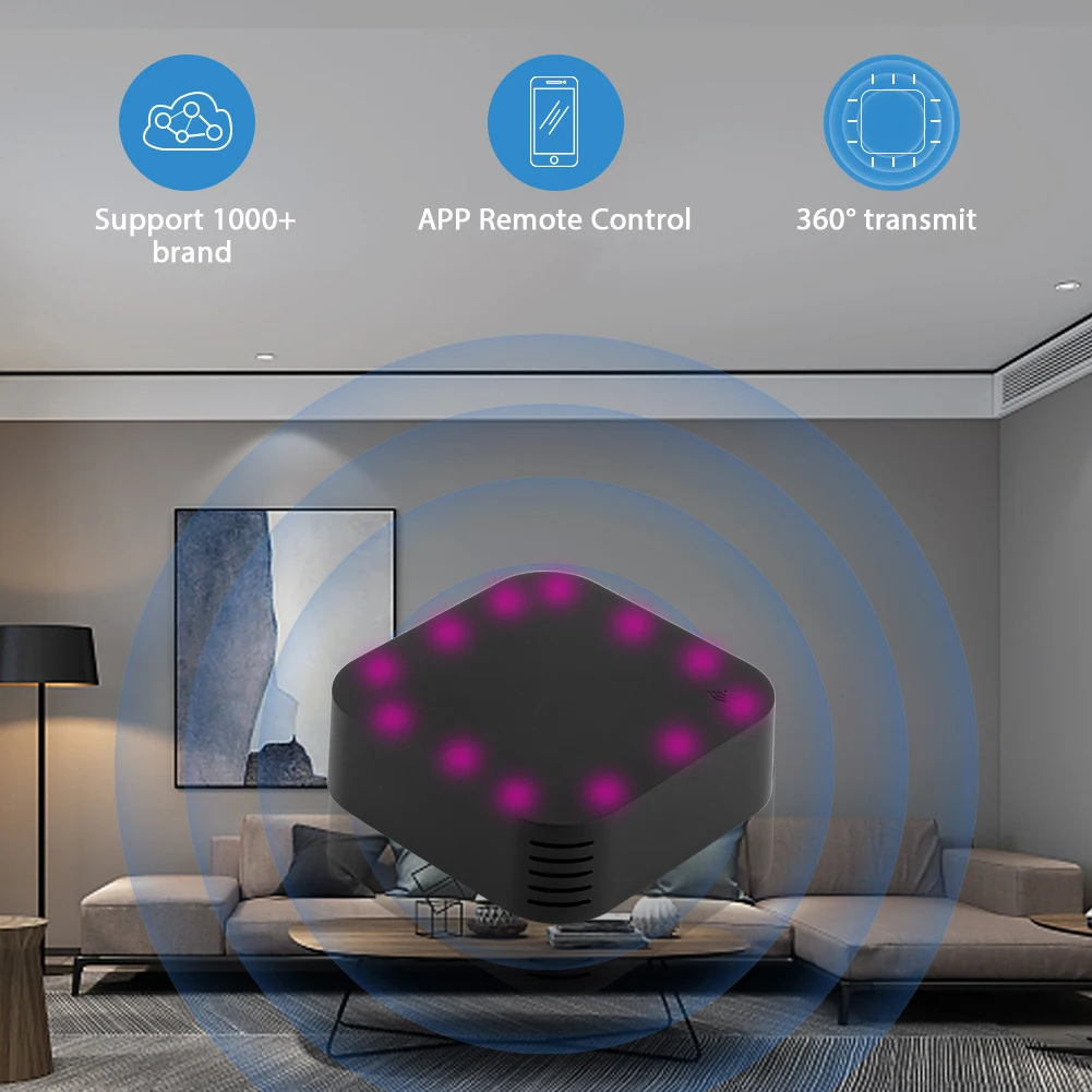 Smarsecur Universal Intelligent Wireless Remote Controller temperature humidity sensor Via Phone Smart Home Automation