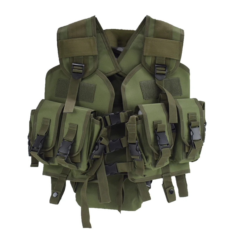 High Quality Navy Combat Vest Military with Water Bag SWAT Tactical Vest Army Training Uniform Shooting Vest Hunting Vest