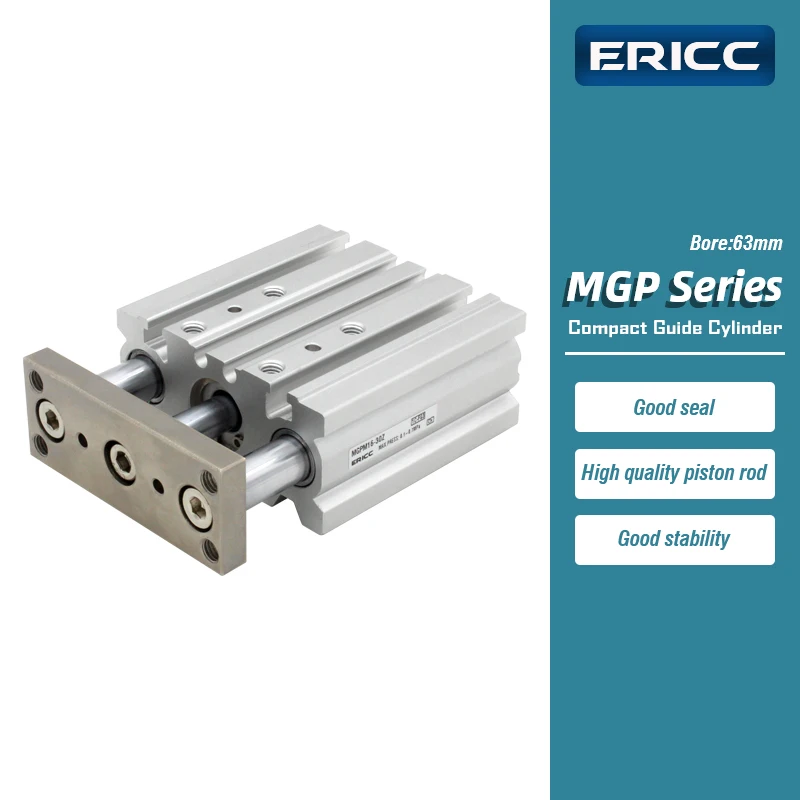 

MGPM63 MGPL63 Series compact guide cylinder Thin Three axis air pneumatic cylinder with guide rod bore 63mm stroke 25-400mm