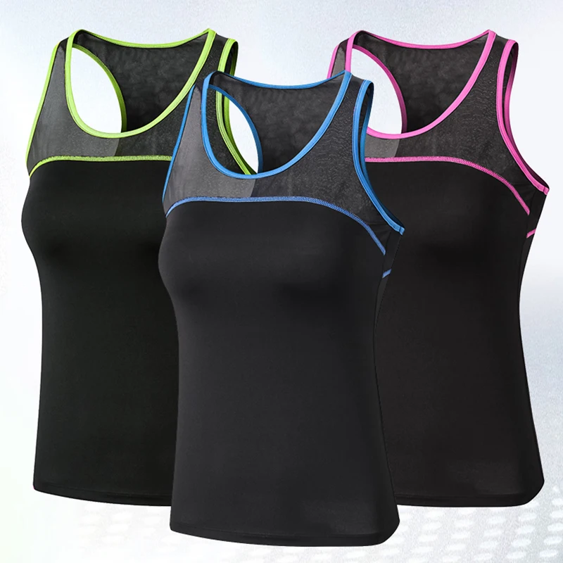 

2023 New Women Sportswear Vest Fitness Breathable Yoga Top Workout Tank Top Sexy Sport T Shirt Women Running Shirt XXL Sport Top