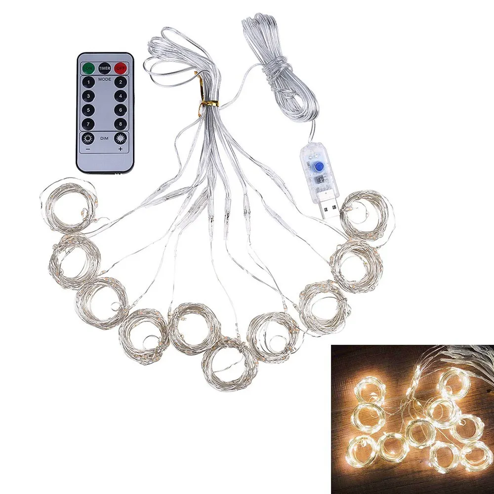 

LED Wedding Party String Light Strip Christmas Lightstrip Curtain Decoration Lights Drop shipping