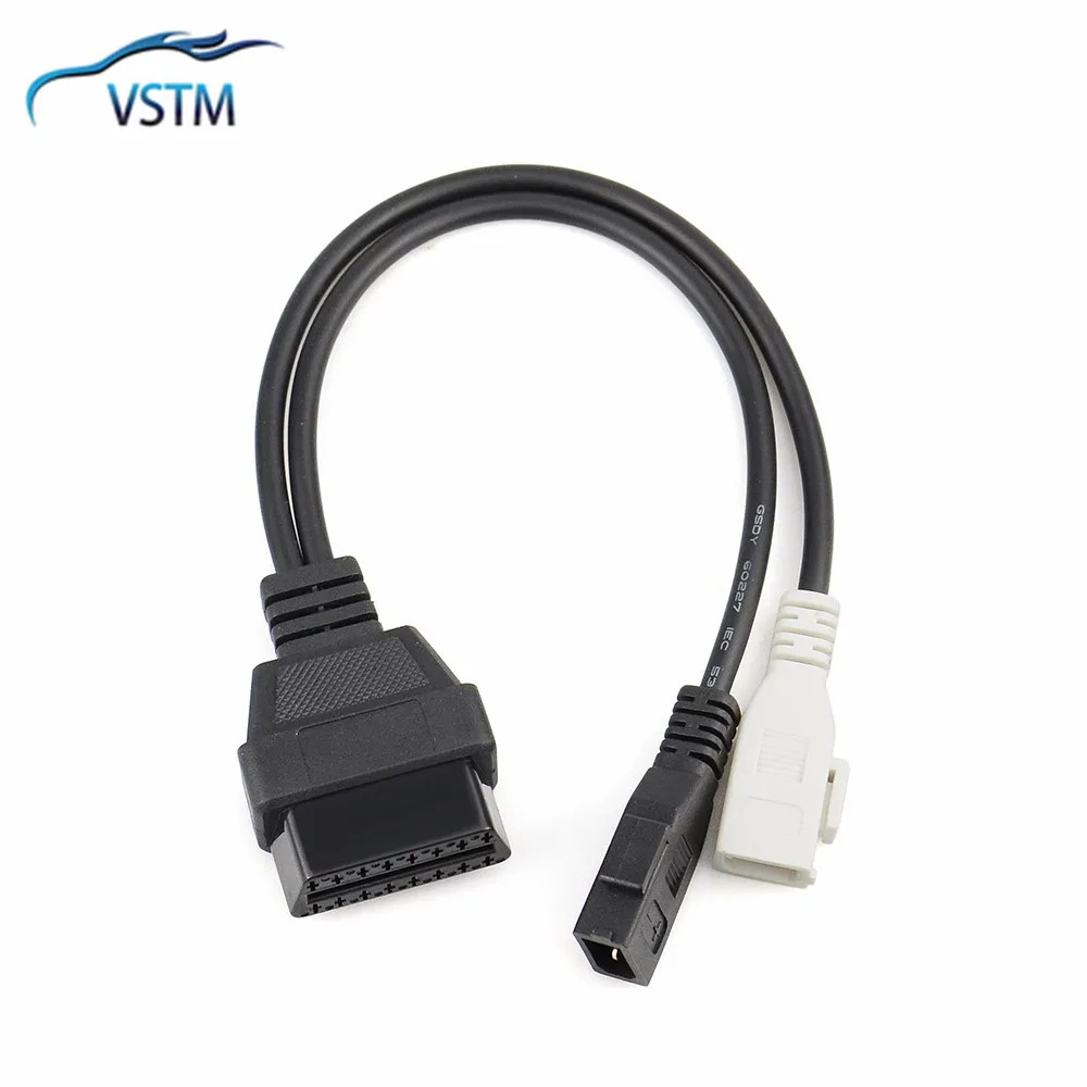 2022 Newest 2P+2P to 16P OBDII Cable OBD 2 Car Diagnostic Cable 16pin OBD2 kkl obdii Scanner Tools COM Male CY104-CN