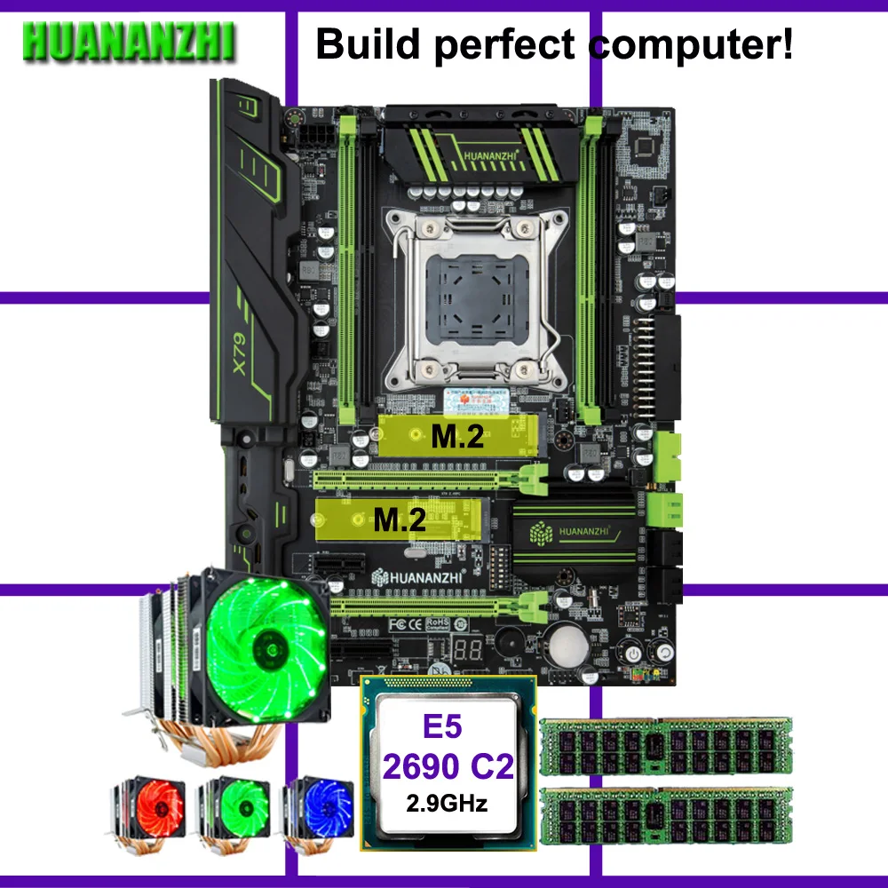 

Материнская плата HUANANZHI X79 Super, mATX + процессор Intel Xeon E5 2690 2,9 ГГц