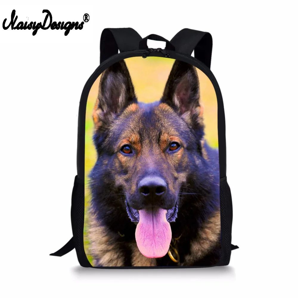 Kawaii German Shepherd Pitbull Backpack for Teenagers Girls Boys Pet Cat Dog Children School Bags Women Travel Shoulder B