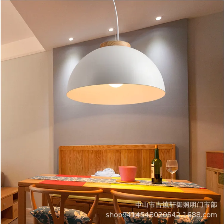 Imagem -03 - Lukloy-modern Wood Led Pendant Lights para Cozinha Loft Lâmpadas de Teto Luminária Nordic Hang Lamp