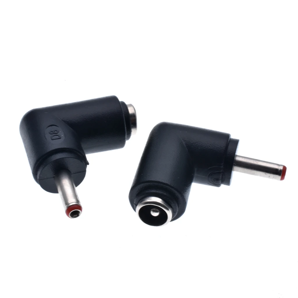 10pcs Female 5.5mm x 2.1mm to Male 3.5mm x 1.35mm DC Power Converter Plug Jack Adapter Barrel Plug Connector for Wall Chargers