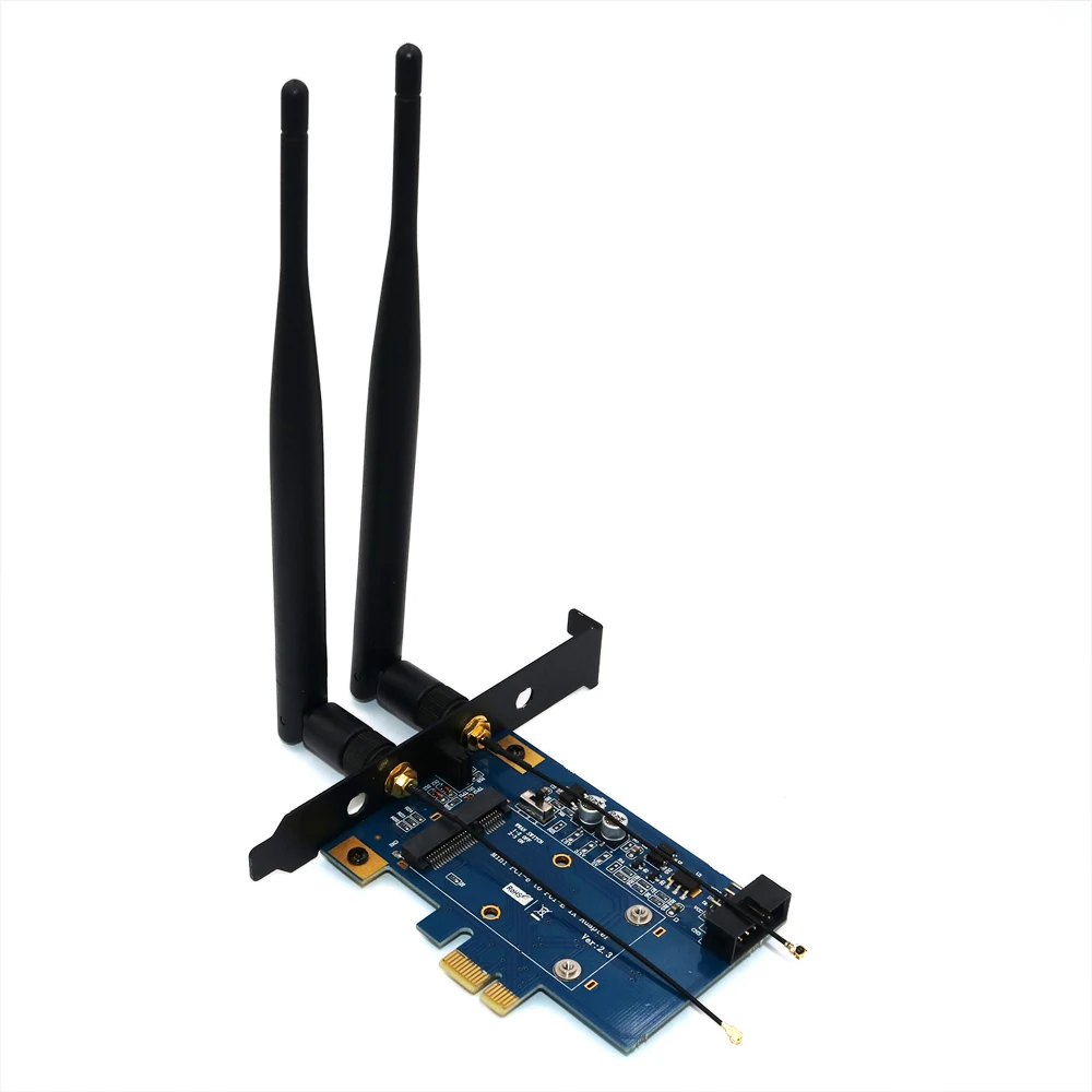 PCI-E WiFi Adapter PCIE Wifi Bluetooth Adapter Mini PCI Express to PCIE X1 Network Card for Mini PCI E Wifi 3G/4G/LTE + SIM Slot