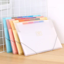 KOKUYO Expanding Folders Pastel Cookie Series Large Capacity A4 Multi-layer Portable Folders Storage Bag Information Booklet