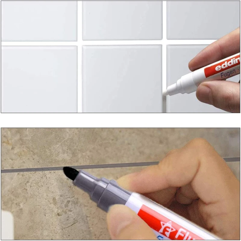 

Waterproof Mouldproof Tile Gap Repair Color Pen Tile Refill Grout Pen Filling Agents Wall Porcelain Bathroom Paint Cleaner Pen